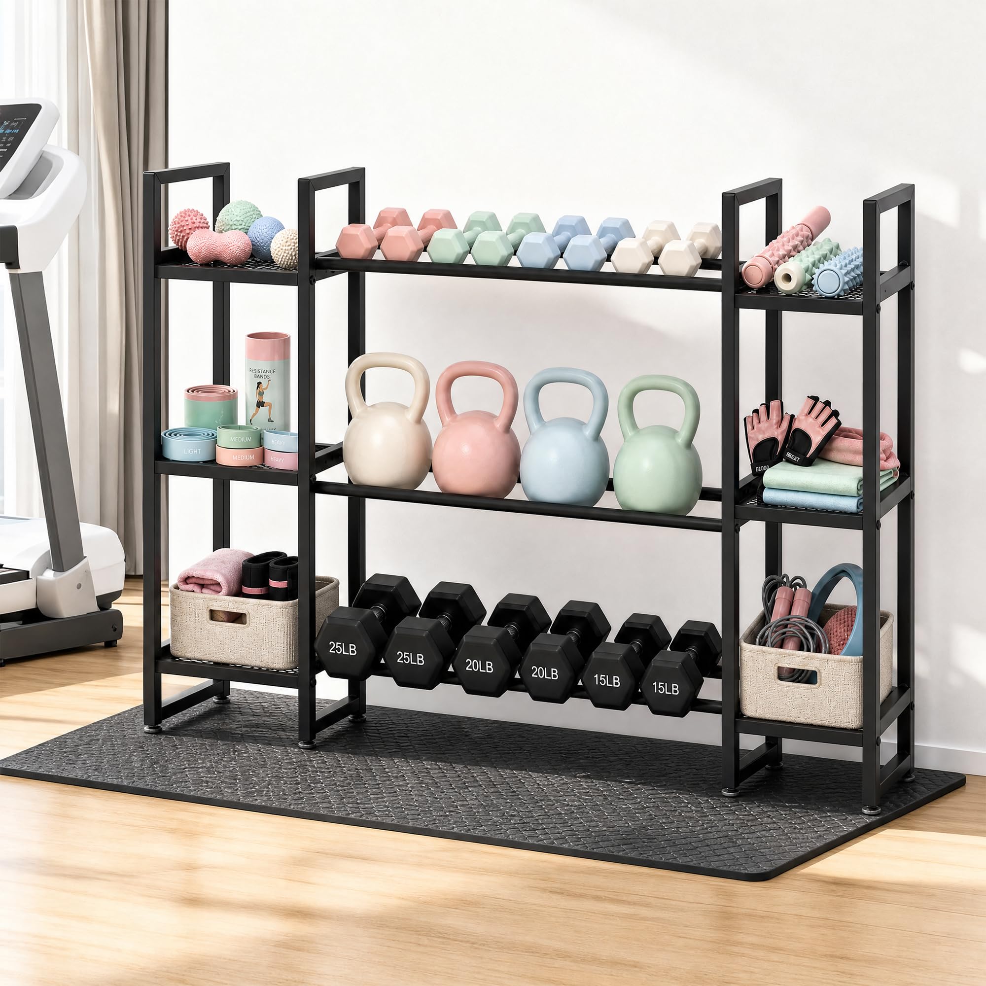 Dumbbell Rack 3 Tier, 260 Lb P - đánh giá và giá All In One Gym Home Equipment