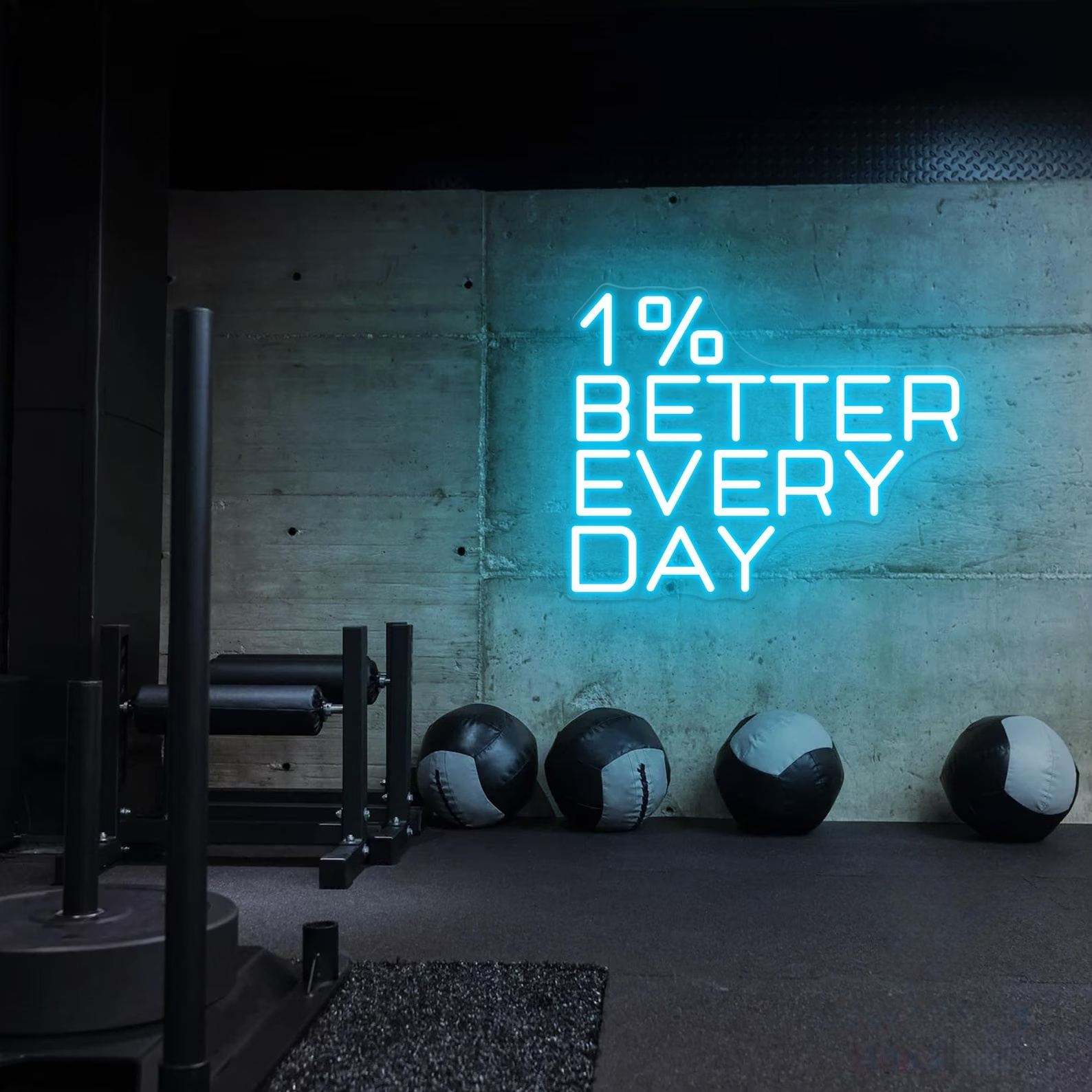 1% Better Every Day Neon Sign, - đánh giá và giá Home Gym Neon Sign