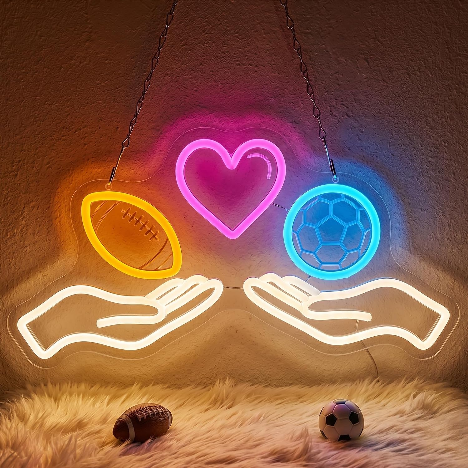 LED Neon Sign Soccer Neon Ligh - đánh giá và giá Home Gym Neon Sign
