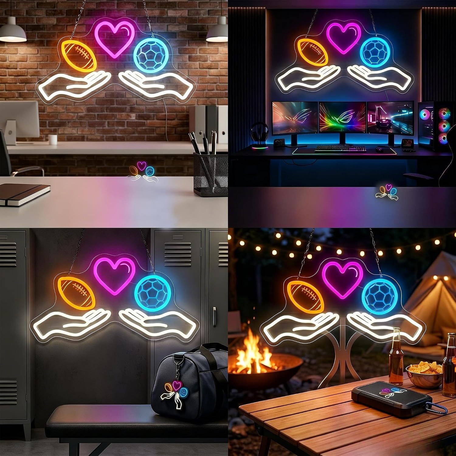 LED Neon Sign Soccer Neon Ligh - đánh giá và giá Home Gym Neon Sign